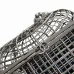 Chanel Birdcage minaudiere, Silver-tone metal &amp; strass, silvery &amp; crystal #A49171