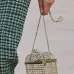 Chanel Birdcage minaudiere, Silver-tone metal &amp; strass, silvery &amp; crystal #A49171