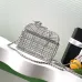 Chanel Birdcage minaudiere, Silver-tone metal &amp; strass, silvery &amp; crystal #A49171