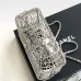 Chanel Birdcage minaudiere, Silver-tone metal &amp; strass, silvery &amp; crystal #A49171