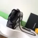 Chanel Black And White Sequin Graffiti Logo Medium Classic #A49169