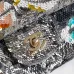 Chanel Classic 11.12 handbag, Embroidered satin, sequins #A52509