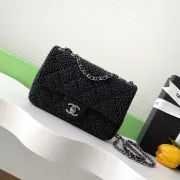 Chanel Evening bag, Strass, silver-tone metal #A50046