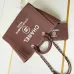Chanel Shopping bag, Canvas &amp; gold-tone metal Brown #A49187