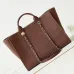 Chanel Shopping bag, Canvas &amp; gold-tone metal Brown #A49187