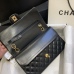 Chanel Women's cross-body bag in black Top grade version lambskin classic flap top quality #999925121