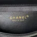 Lambskin Quilted Flap Phone Holder With Chain Black #A49202