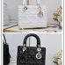 Dior Bag Graphic Cannage Calfskin Black/White #A48775