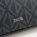 Dior Black CD Diamond Coated Canvas and Leather Toiletry #A50083