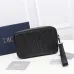 Dior Black CD Diamond Coated Canvas and Leather Toiletry #A50083