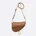 Dior Saddle Bag with Strap Cedar Green Grained Calfskin #A50305