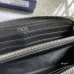 Dior Wallet Leather Gray Oblique Galaxy Long Zip Wallet #A50110