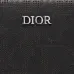 Dior Wallet Leather Gray Oblique Galaxy Long Zip Wallet #A50110