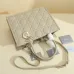 Medium Dior Book Tote Black Macrocannage Calfskin #A50088