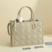 Medium Dior Book Tote Black Macrocannage Calfskin #A50088