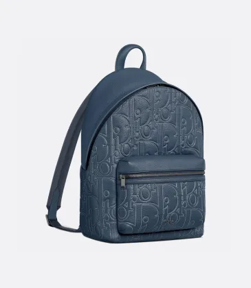 Rider 2.0 Zipped Backpack Navy Blue Dior Gravity Outline size:32×43×19cm #A53839