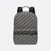Rider Backpack Beige and Black Dior Oblique Jacquard #A50077