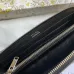 Saddle Zipped Long Wallet Black Grained Calfskin #A50106