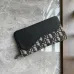 Saddle Zipped Long Wallet Black Grained Calfskin #A50106