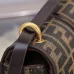 Fendi Handbag C'mon Small Fabric Brown Size:21x6.5x20cm #A49099