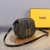 Fendi Handbag C'mon Small Fabric Brown Size:21x6.5x20cm #A49099
