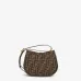 Fendi Handbag C'mon Small Fabric Brown Size:21x6.5x20cm #A49099