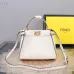 Fendi Handbag Peekaboo Mini Cuoio Romano leather Size:23*18*11cm #A49095