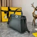 Fendi Handbag Peekaboo Mini Cuoio Romano leather Size:23*18*11cm #A49095