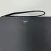Fendi Pouch: Sleek Black Leather, Minimalist Logo, Redefining Timeless Elegance size:30×20cm #A54204