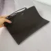 Fendi Pouch: Sleek Black Leather, Minimalist Logo, Redefining Timeless Elegance size:30×20cm #A54204