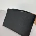 Fendi Pouch: Sleek Black Leather, Minimalist Logo, Redefining Timeless Elegance size:30×20cm #A54204