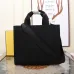 Replica Fendi Tote Textured Canvas Gold Logo Greek Key Bag Epitomizing Timeless Luxury size:35×17×31cm #A54202