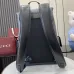 GG jumbo large backpack in grey and black GG leather #A50427
