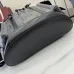 GG jumbo large backpack in grey and black GG leather #A50427