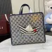 Children's printed GG tote bag in beige and blue #A52730