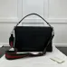 GG canvas large crossbody bag in beige and dark brown canva #A49791