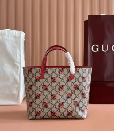 Gucci Girl's Ladybug Tote - Brown Totes, Handbags size:21×20×10cm #A53673