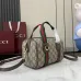 Gucci Mini GG duffle bag in beige and brown GG fabric size:20×13×13cm #A53848