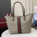 Gucci Ophidia large tote bag in beige and brown GG fabric size:31×28.5×20cm #A53380