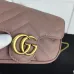 GG Marmont mini bag in Rosso Ancora red leather #A50717