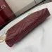 Gucci GG Marmont pochette with chain in Rosso Ancora red/black leather size:21×15×3.5cm #A53747