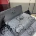 GG jumbo large belt bag in grey and black GG leather  #A50426