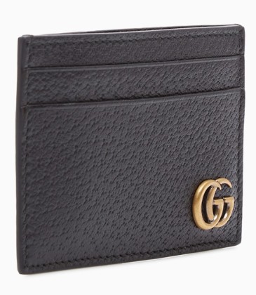Brand G AAA+ black wallet Black cowhide GG men's fashion card bag #9125580