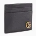 Gucci AAA+ black wallet Black cowhide GG men's fashion card bag #9125580