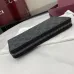 Gucci GG Emblem zip around wallet in black fabric size:19×10×2.5cm #A53536