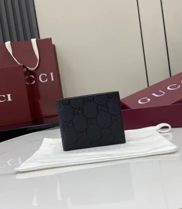 Gucci  wallet in black fabric size:11×8cm #A53537