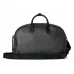 Gucci GG Emblem medium duffle bag in black fabric size:47×31×25cm #A53535