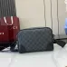 Gucci GG Emblem small crossbody bag in black fabric size:23×16×8cm #A53921