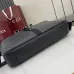 Medium briefcase with Web in black leather #A50282
