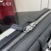 Medium briefcase with Web in black leather #A50282